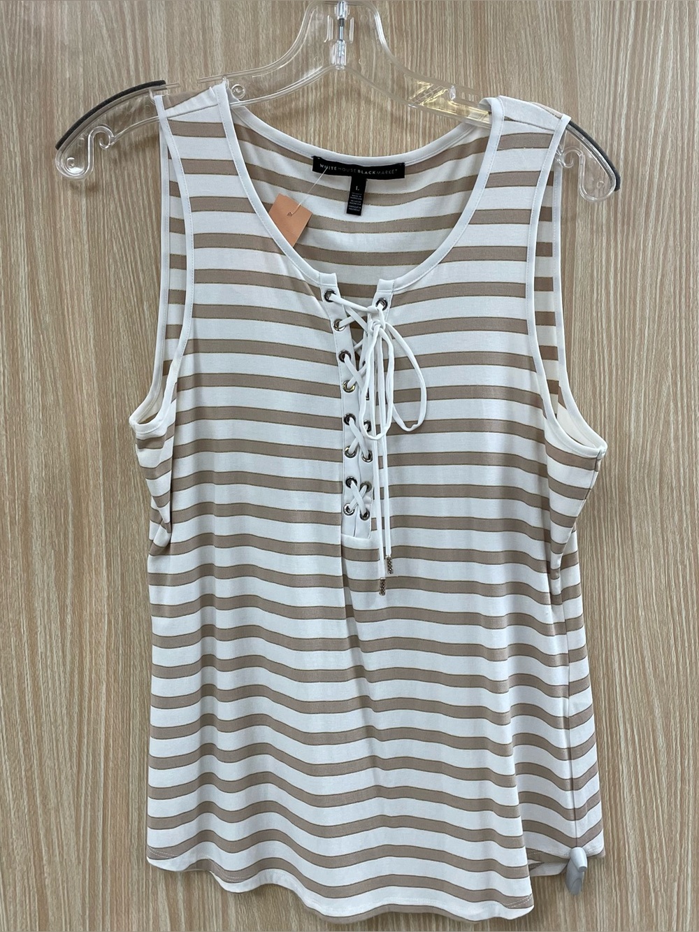 White House Black Market White Top Size L